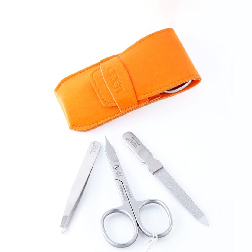 Alpen 3-Piece Manicure Set with Leather Flap Case Manicure Set Alpen