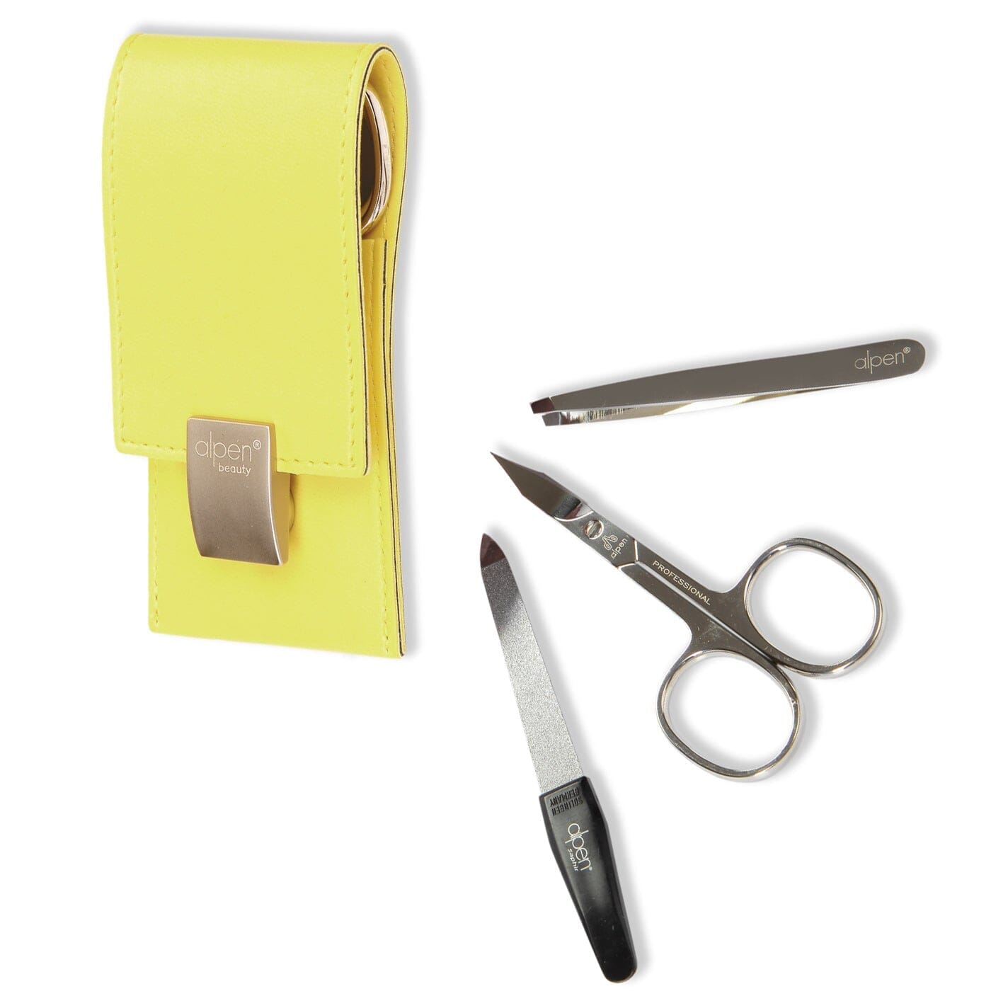 Alpen 3-Piece Manicure Set with Leather Case Manicure Set Alpen