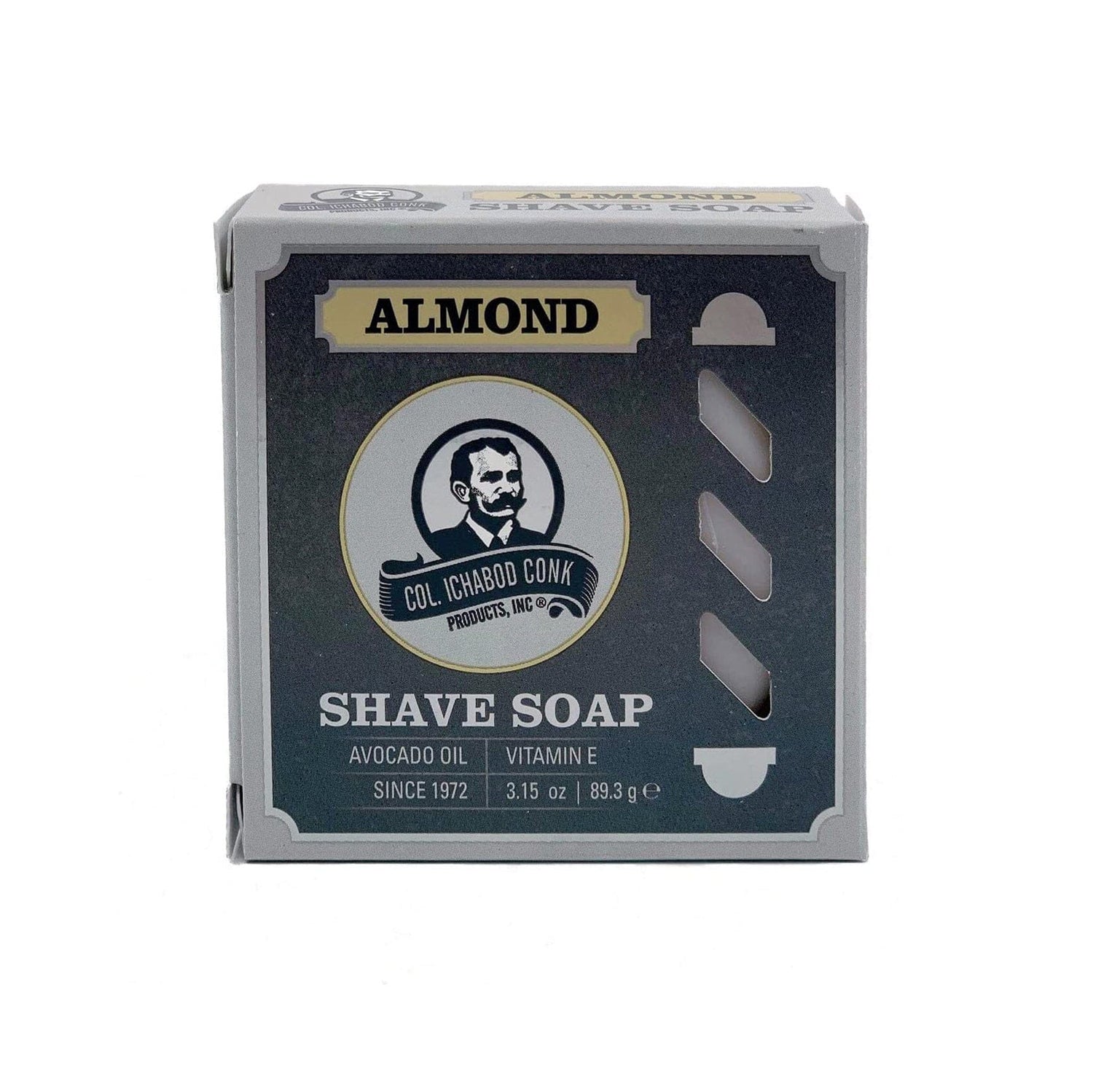 Col. Conk Almond Shaving Soap, Large Shaving Soap Col. Ichabod Conk