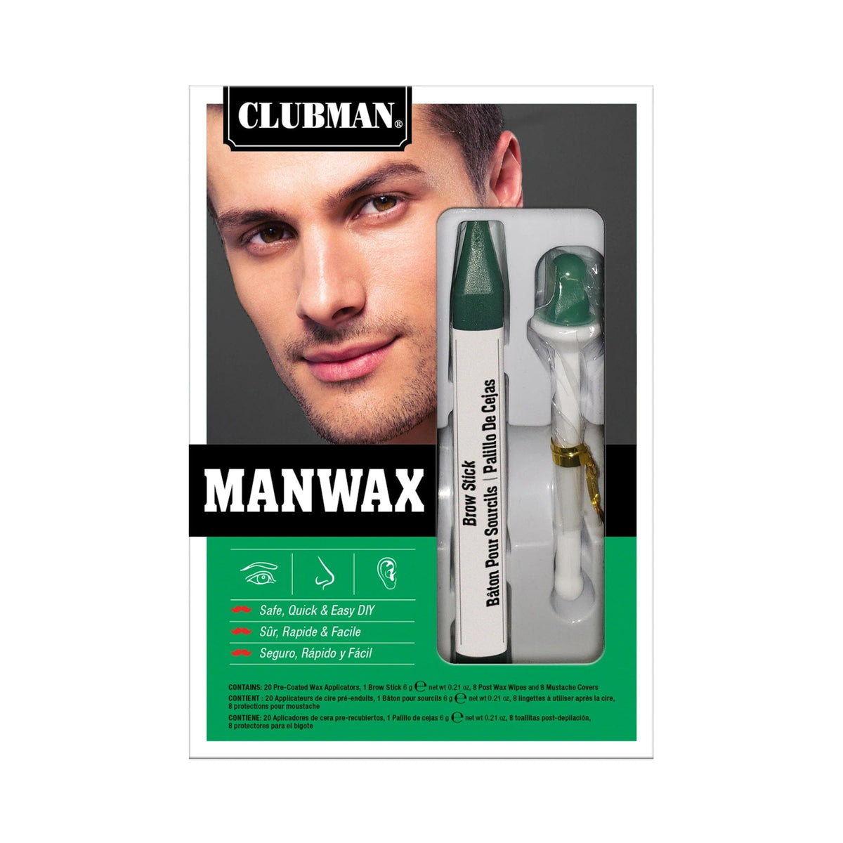 Clubman Manwax Kit Men's Hair Wax Clubman