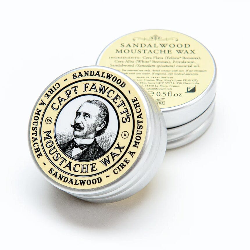 Captain Fawcett Moustache Wax, Sandalwood Moustache Wax Captain Fawcett