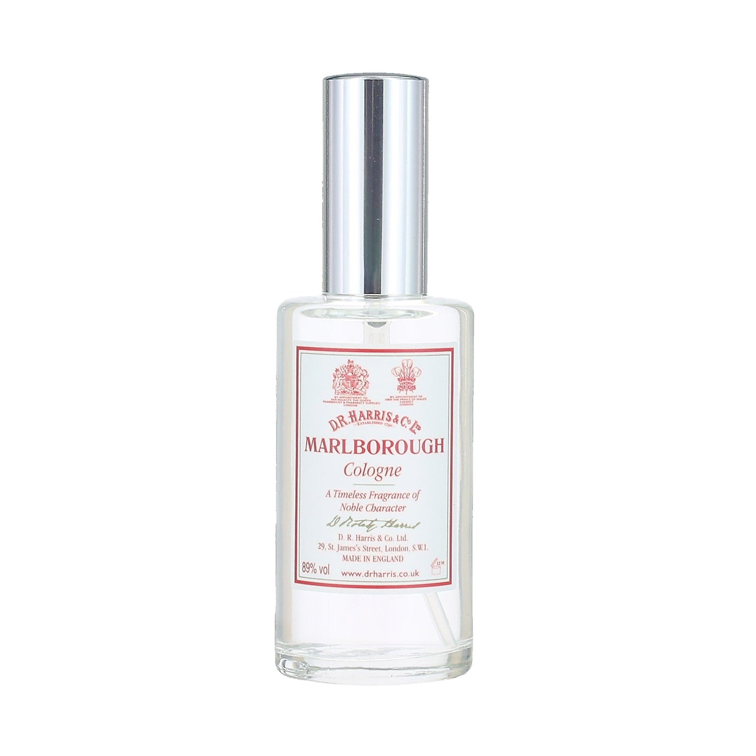 D.R. Harris Marlborough Cologne Fragrance for Men D.R. Harris & Co 50 ml Glass Spray Bottle