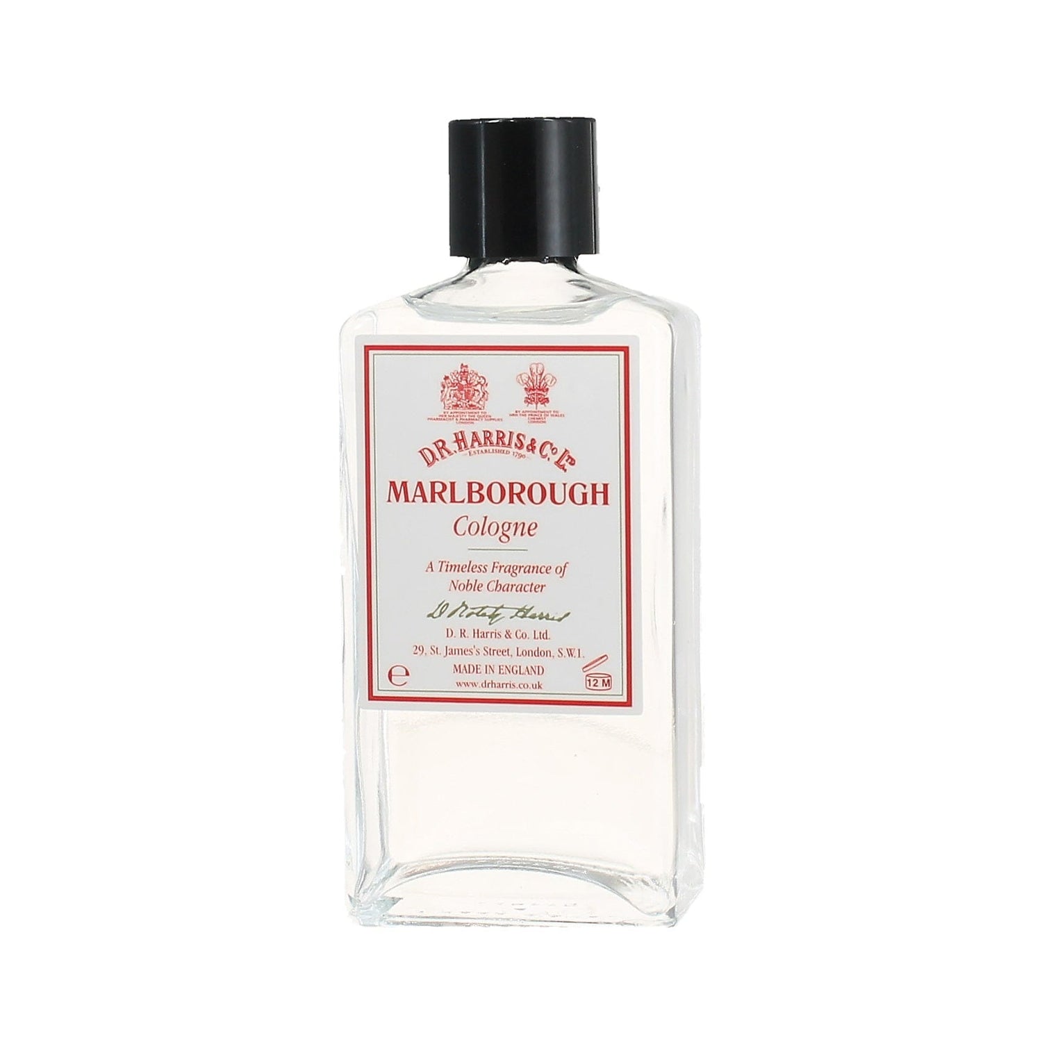 D.R. Harris Marlborough Cologne Fragrance for Men D.R. Harris & Co 100 ml Glass Bottle