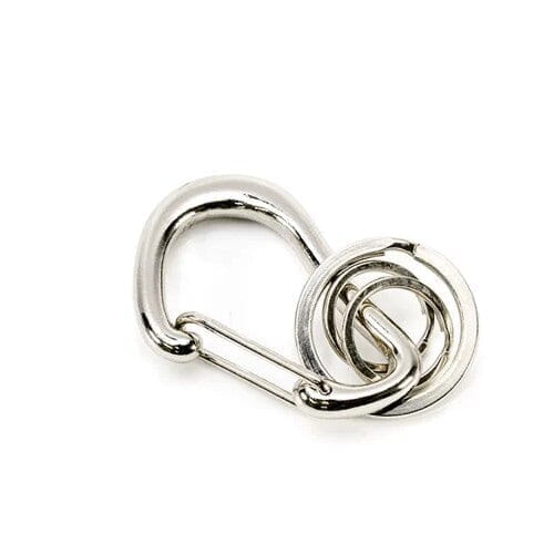 Diarge Brass Carabiner Keyring Keyring Diarge Silver