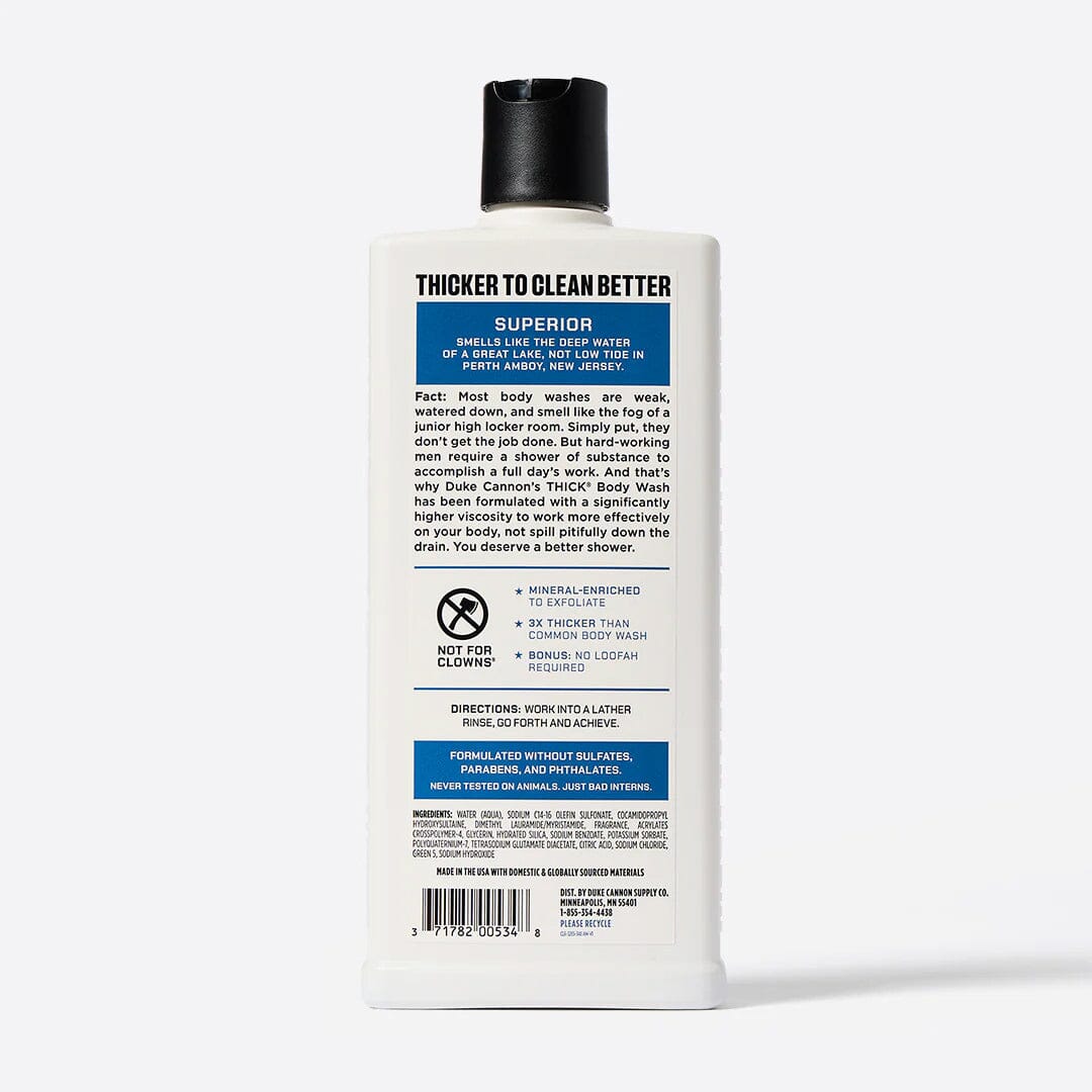 Duke Cannon Supply Co. Thick Body Wash Men's Body Wash Duke Cannon Supply Co