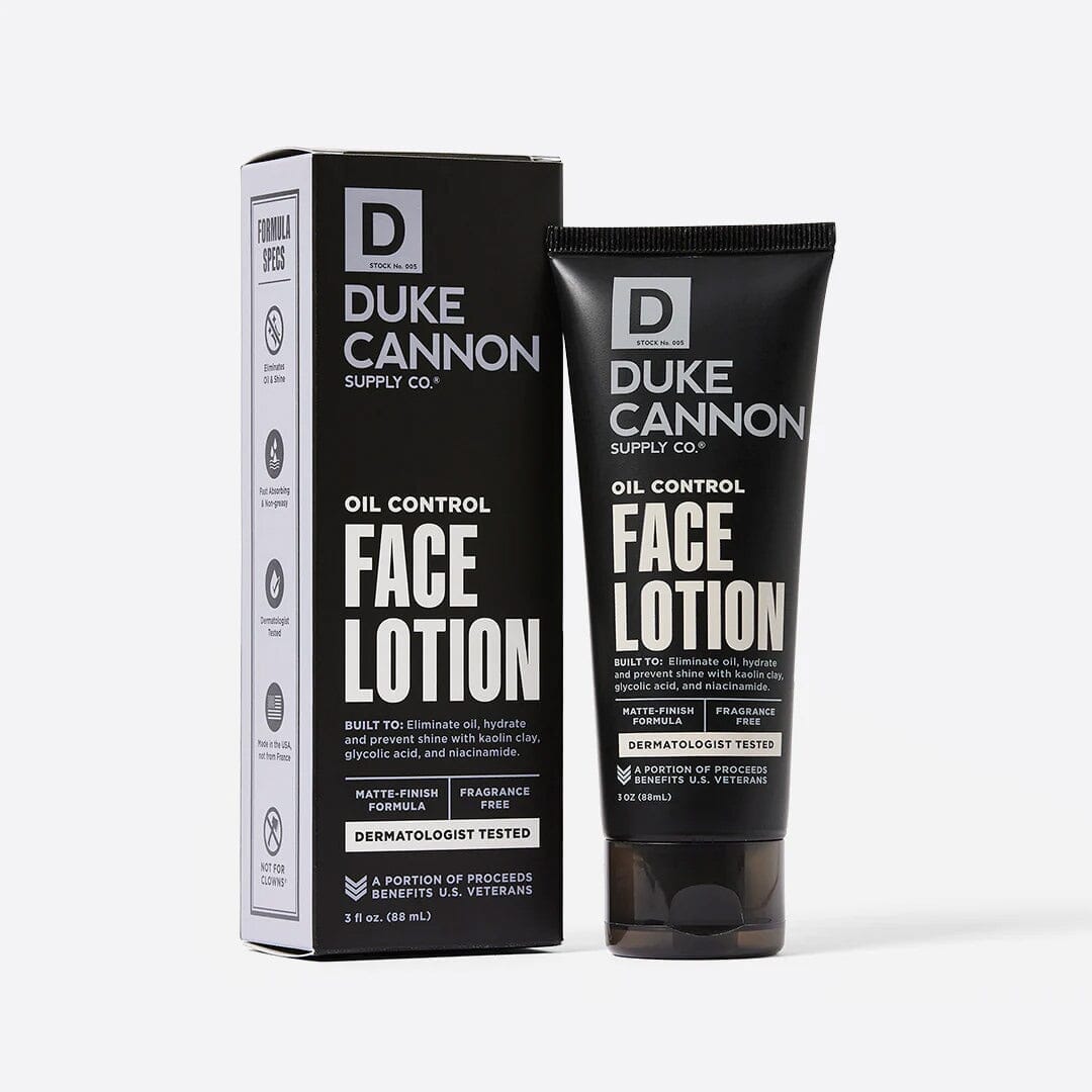 Duke Cannon Supply Co. Oil Control Face Lotion Face Moisturizer and Toner Duke Cannon Supply Co