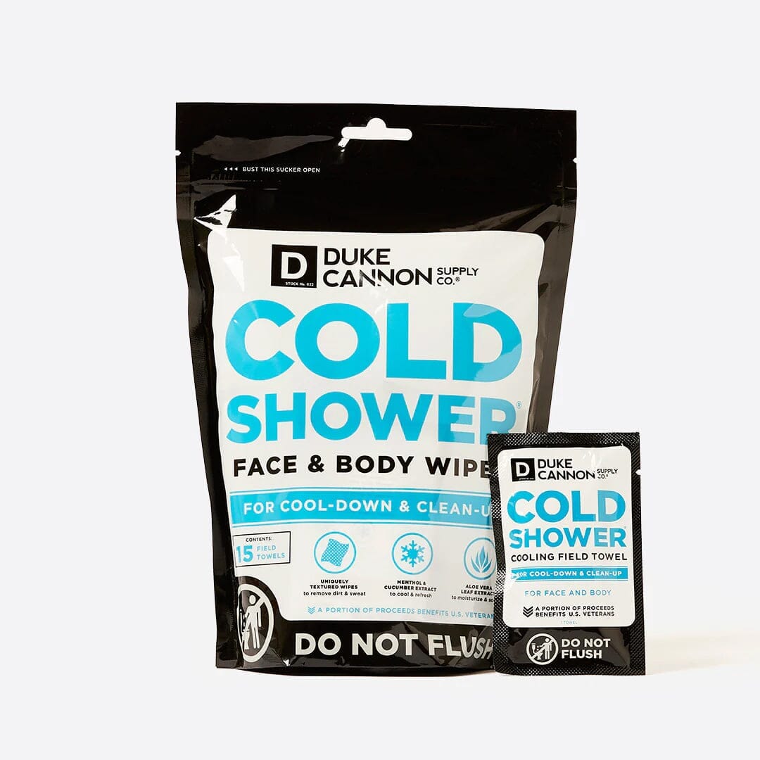 Duke Cannon Supply Co. Cold Shower Field Towels Multipack Pouch Shower Sheet Duke Cannon Supply Co