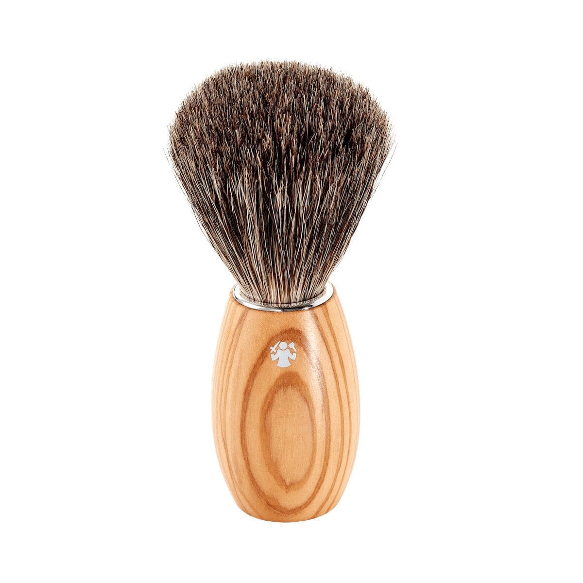 DOVO Synthetic FIBRE® Shaving Brush, Olive Wood Handle Shaving Brush DOVO