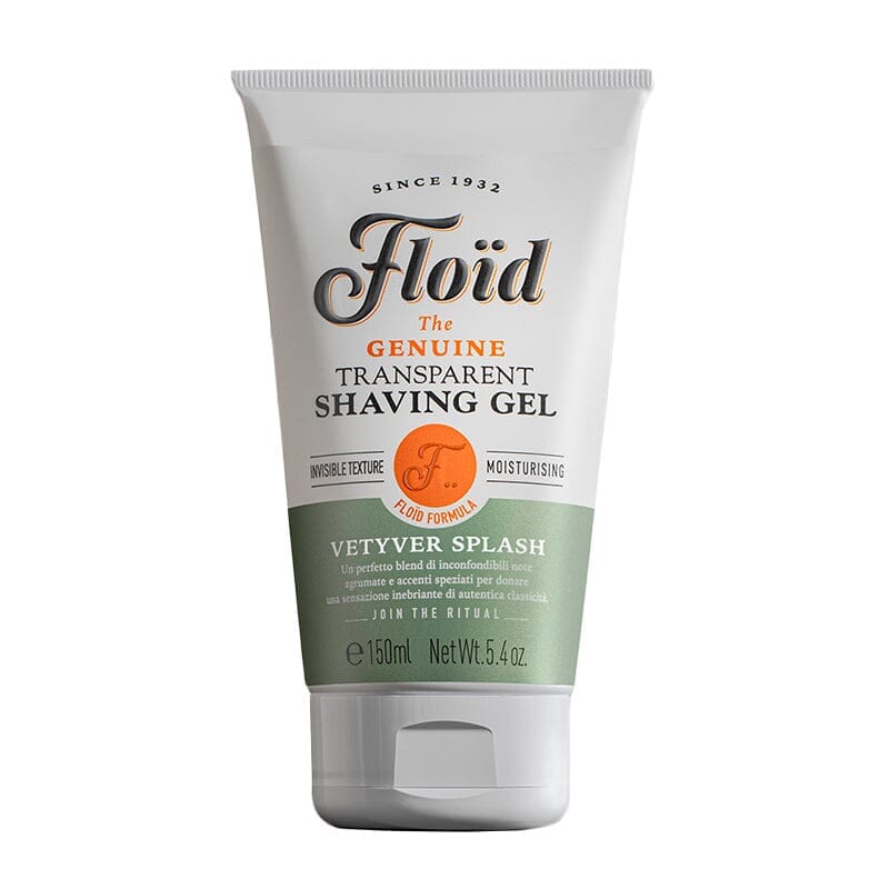 Floïd The Genuine Transparent Shaving Gel Shave Gel Floid Vetyver Splash
