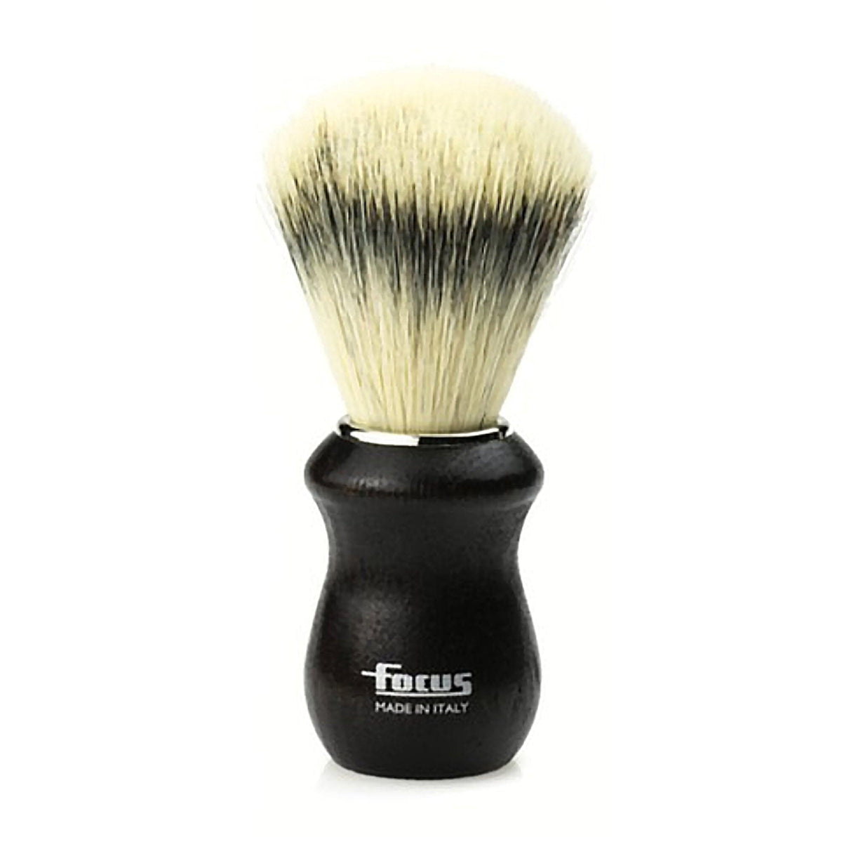 Focus Synthetic Bristle Shaving Brush, Wenge Wood Handle Shaving Brush Focus