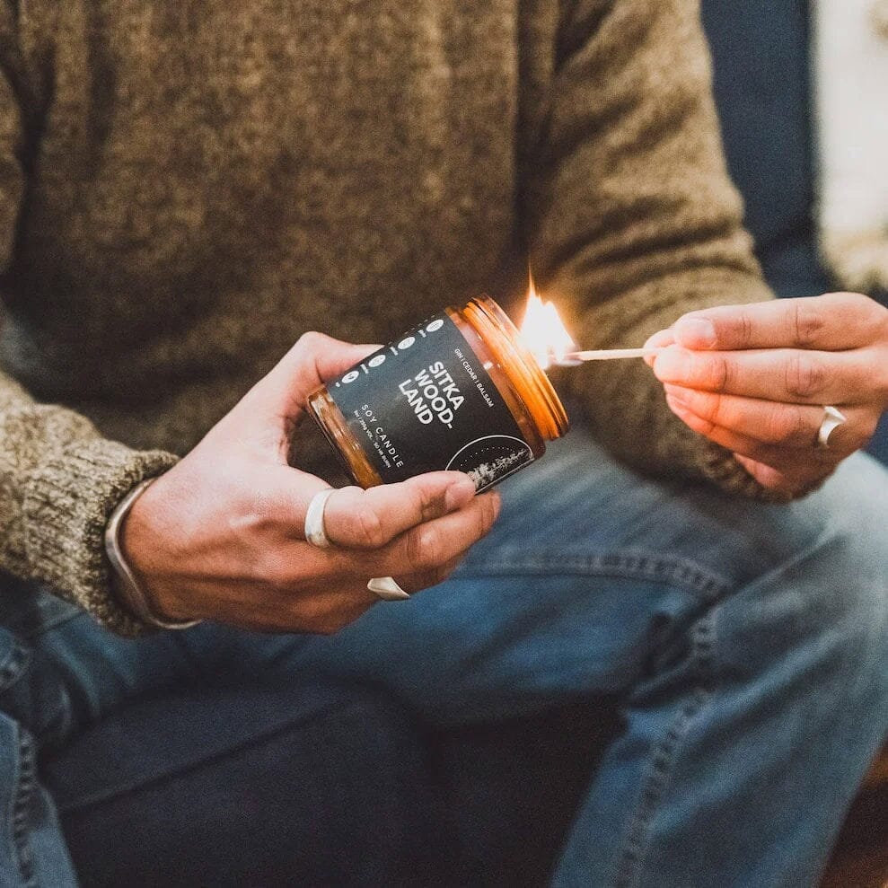 Broken Top Candle Company Geotanical Soy Candle, Sitka Woodland Candle Broken Top Candle Company