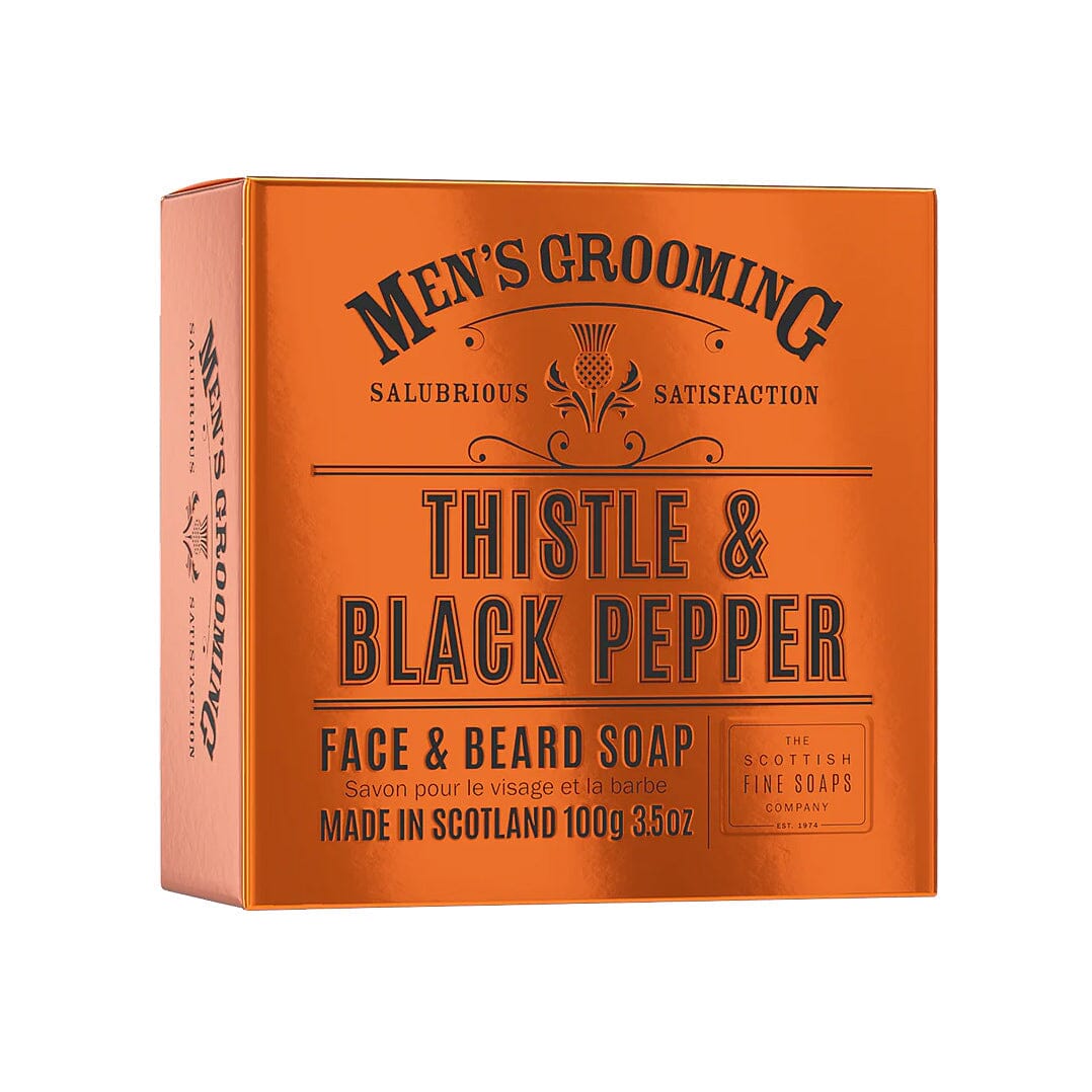 Scottish Fine Soaps Thistle and Black Pepper Face & Beard Soap Facial Care Scottish Fine Soaps