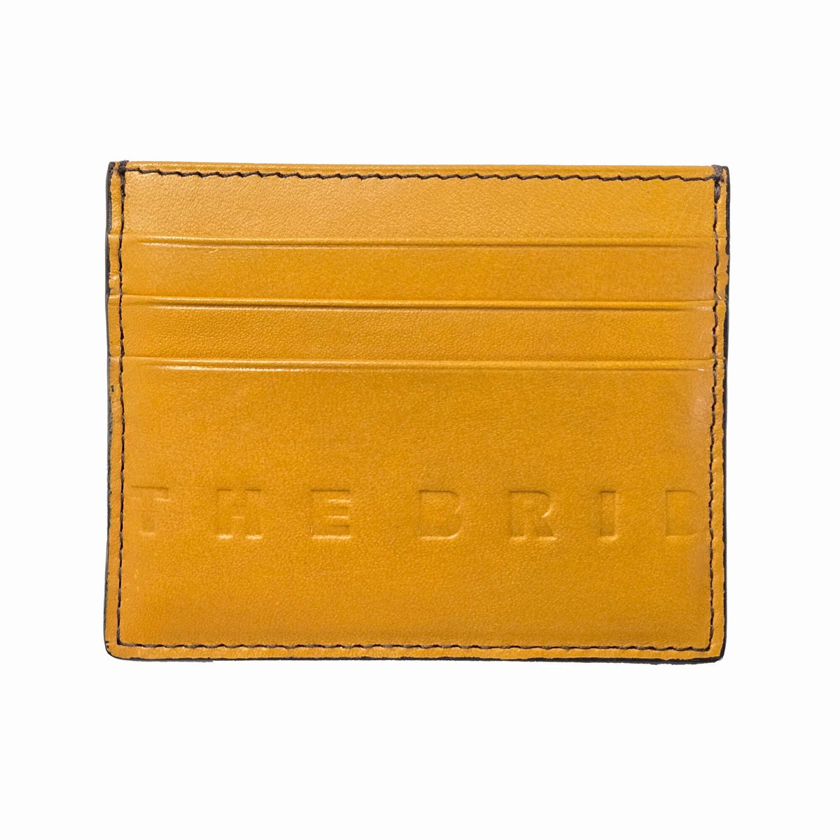 The Bridge Alberto Credit Card Holder with 6 CC Slots Leather Wallet The Bridge Mustard