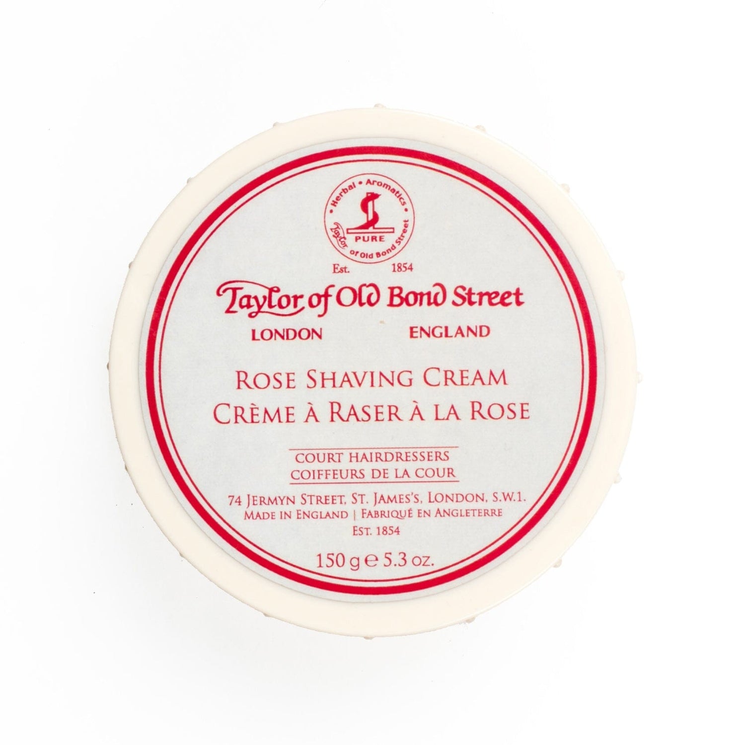 Taylor of Old Bond Street Shaving Cream Bowl, Rose Shaving Cream Taylor of Old Bond Street