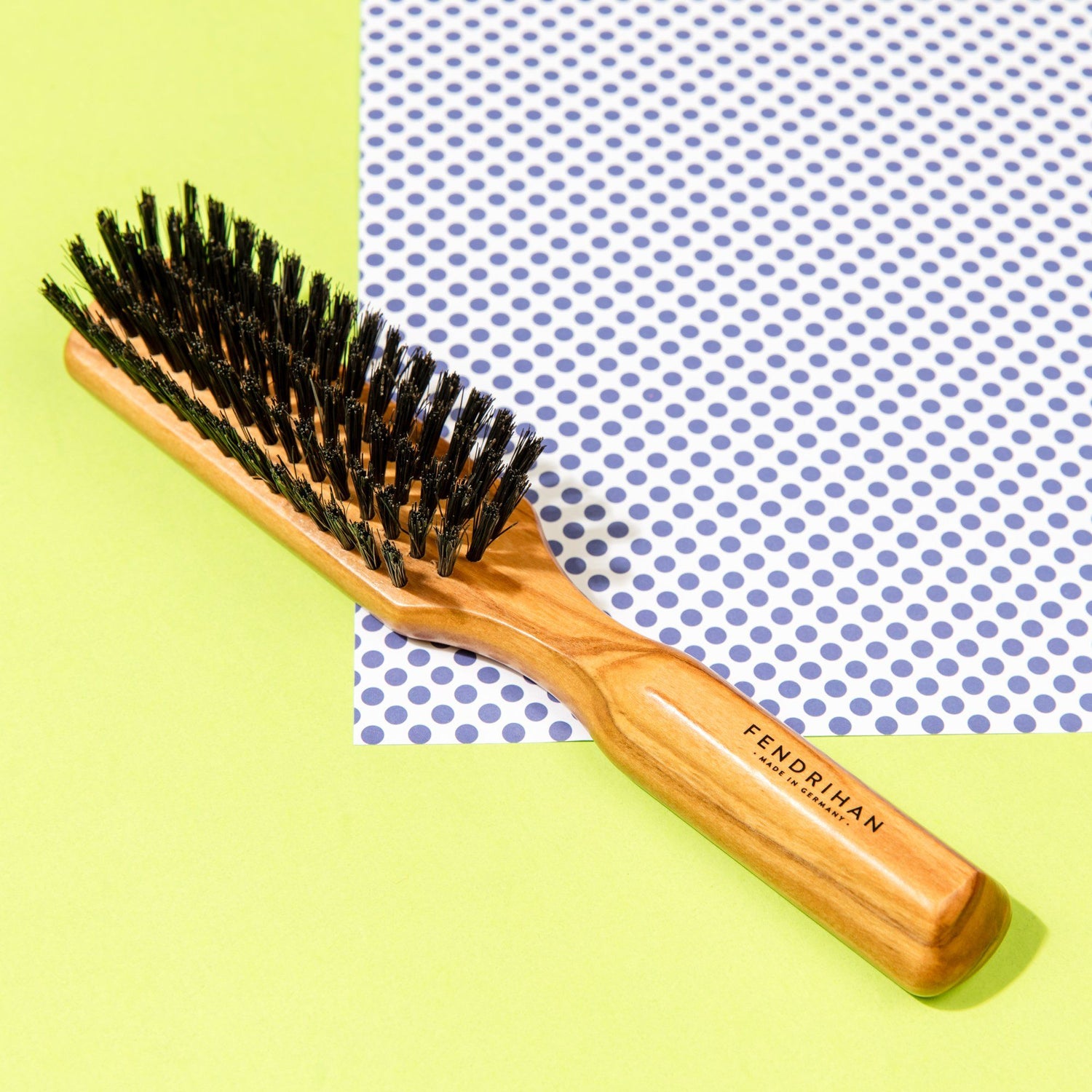 5 Row Olivewood Hairbrush with Boar Bristles - Made in Germany Hair Brush Fendrihan