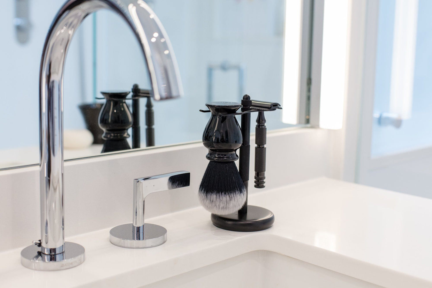 3-Piece Wet Shaving Set with Stainless Steel Safety Razor, Save $12 Shaving Gift Set Fendrihan