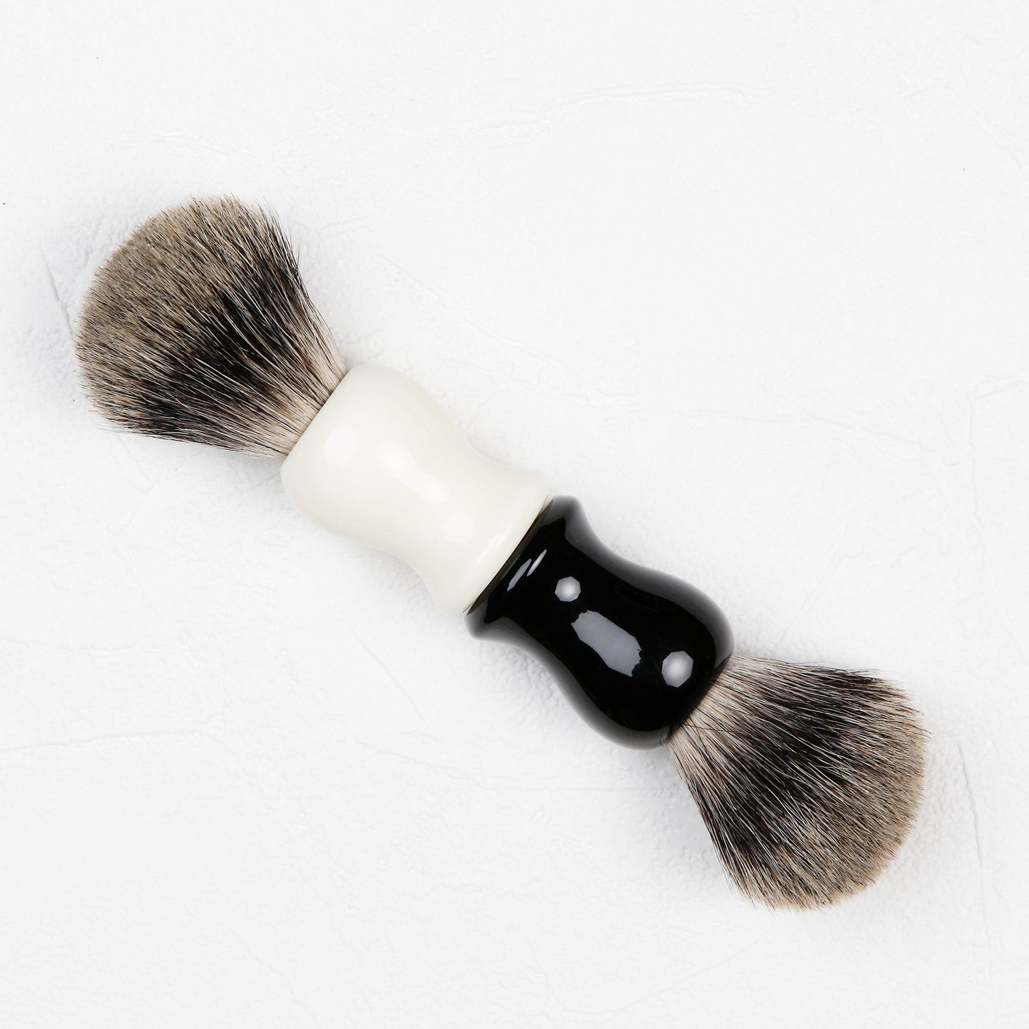 Fendrihan Classic Pure Grey Badger Shaving Brush & Metal Stand Badger Bristles Shaving Brush Fendrihan