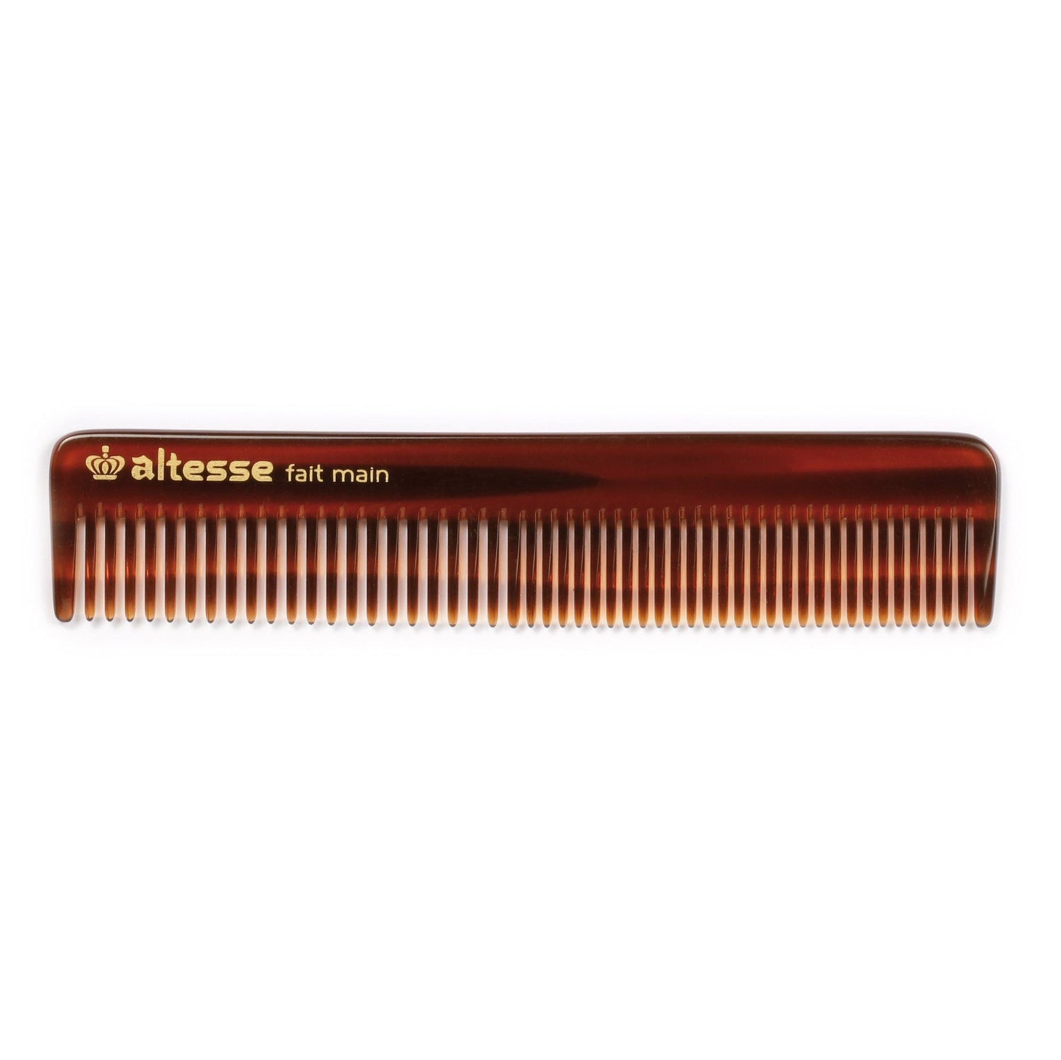 Altesse Handmade Double-Tooth Pocket Comb, Square Comb Altesse