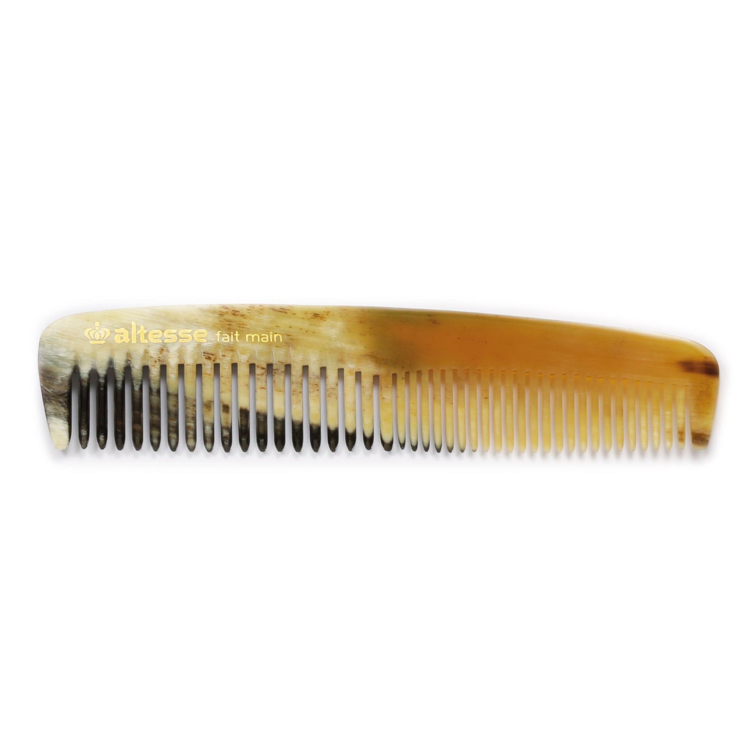 Altesse Handmade Double-Tooth Horn Pocket Comb Comb Altesse