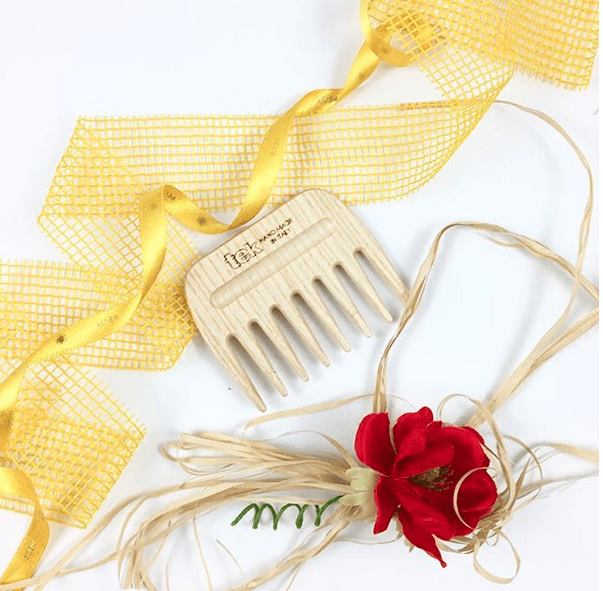 TEK Wooden Hair Pick Comb TEK