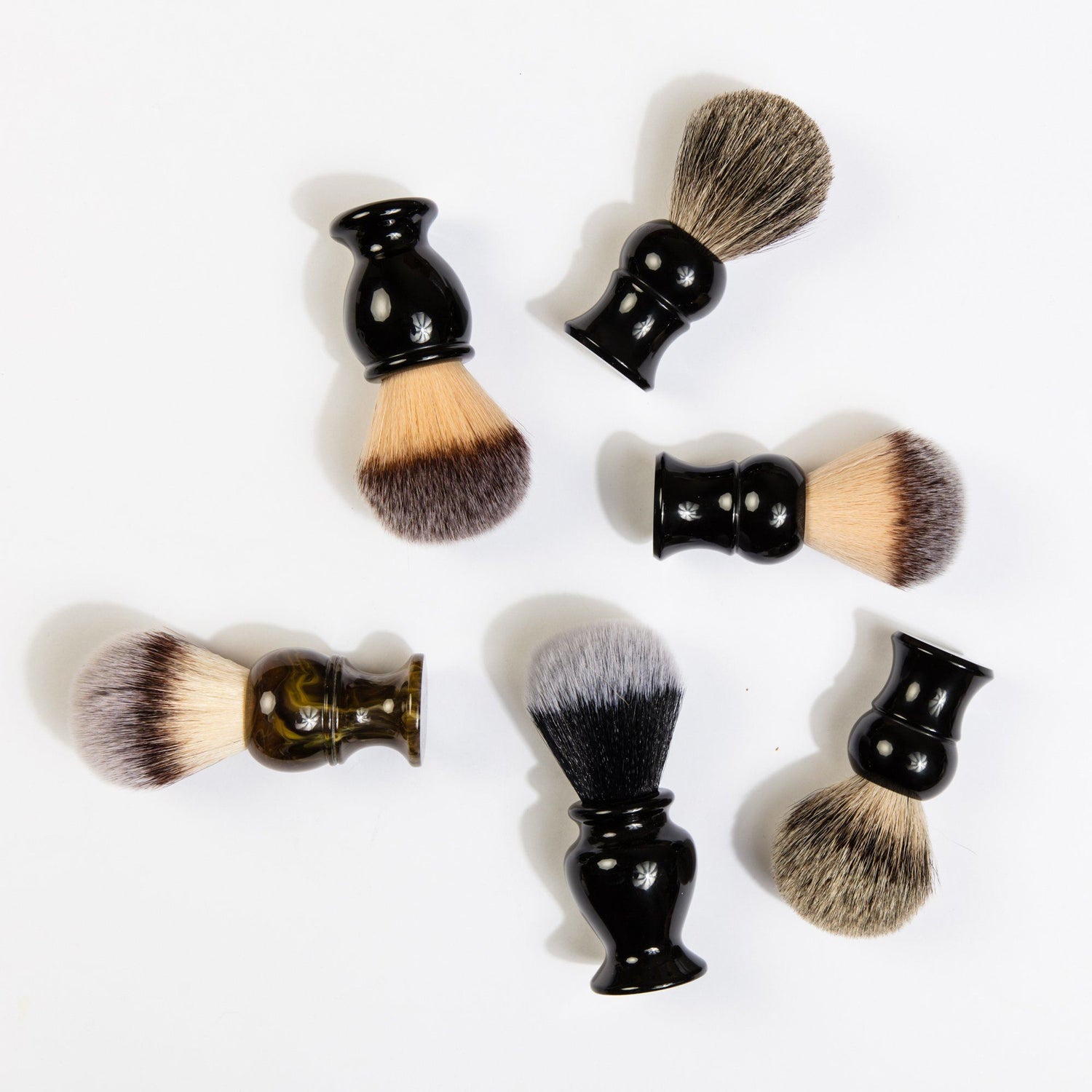 Fendrihan Synthetic Bristles Shaving Brush, Black Handle Synthetic Bristles Shaving Brush Fendrihan