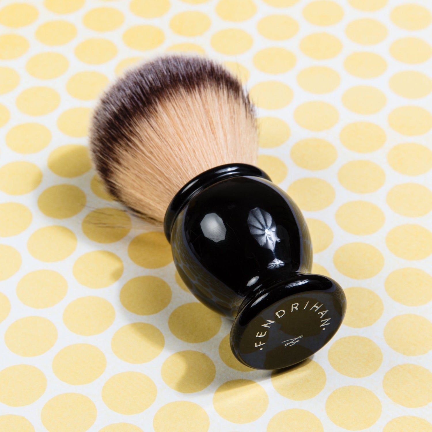 Fendrihan Synthetic Shaving Brush, Black Handle Synthetic Bristles Shaving Brush Fendrihan
