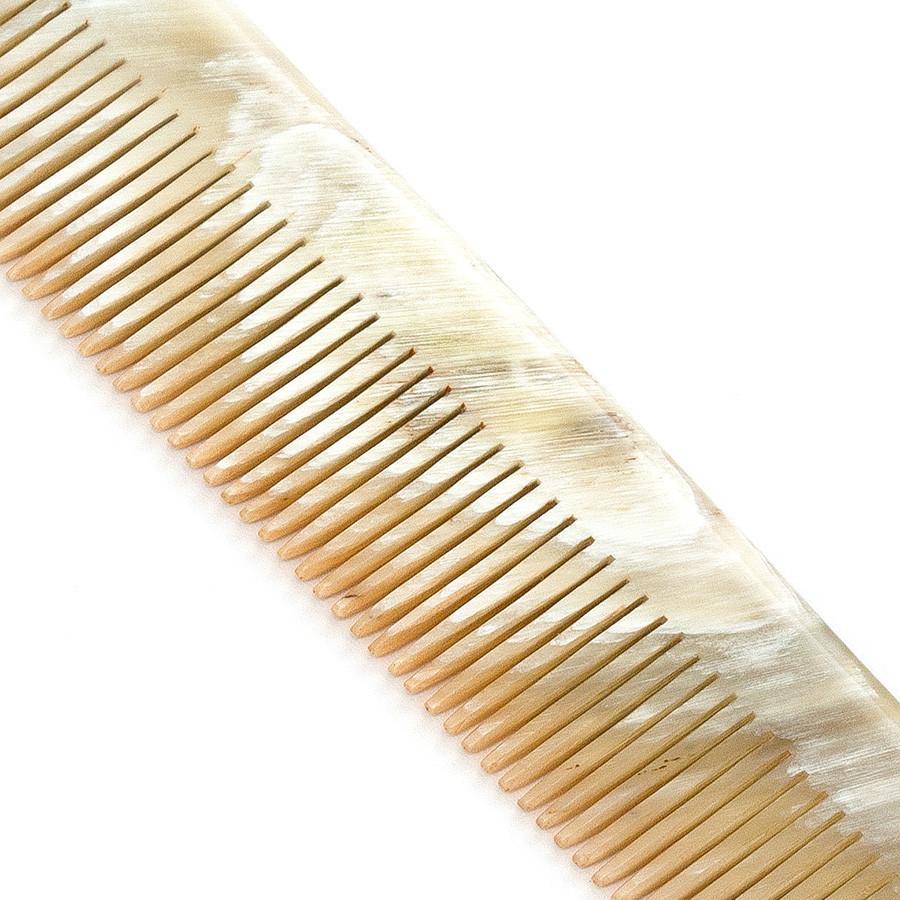 Abbeyhorn Ox Horn Single-Tooth 150mm Pocket Comb Comb Abbeyhorn