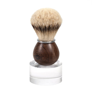 Acca Kappa Silvertip Shaving Brush with Wenge Wood Handle and Stand Shaving Brush Acca Kappa 