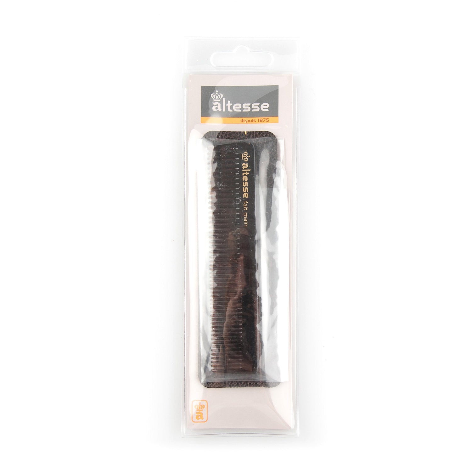 Altesse Handmade Imitation Tortoiseshell Detangling Comb with Case - Made in France Comb Altesse