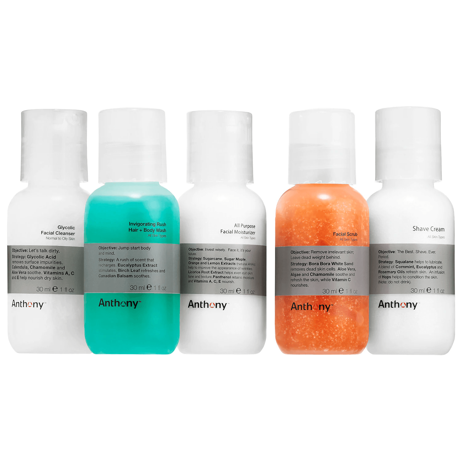 Anthony Starter Kit, Sample Size Men's Grooming Kit Anthony