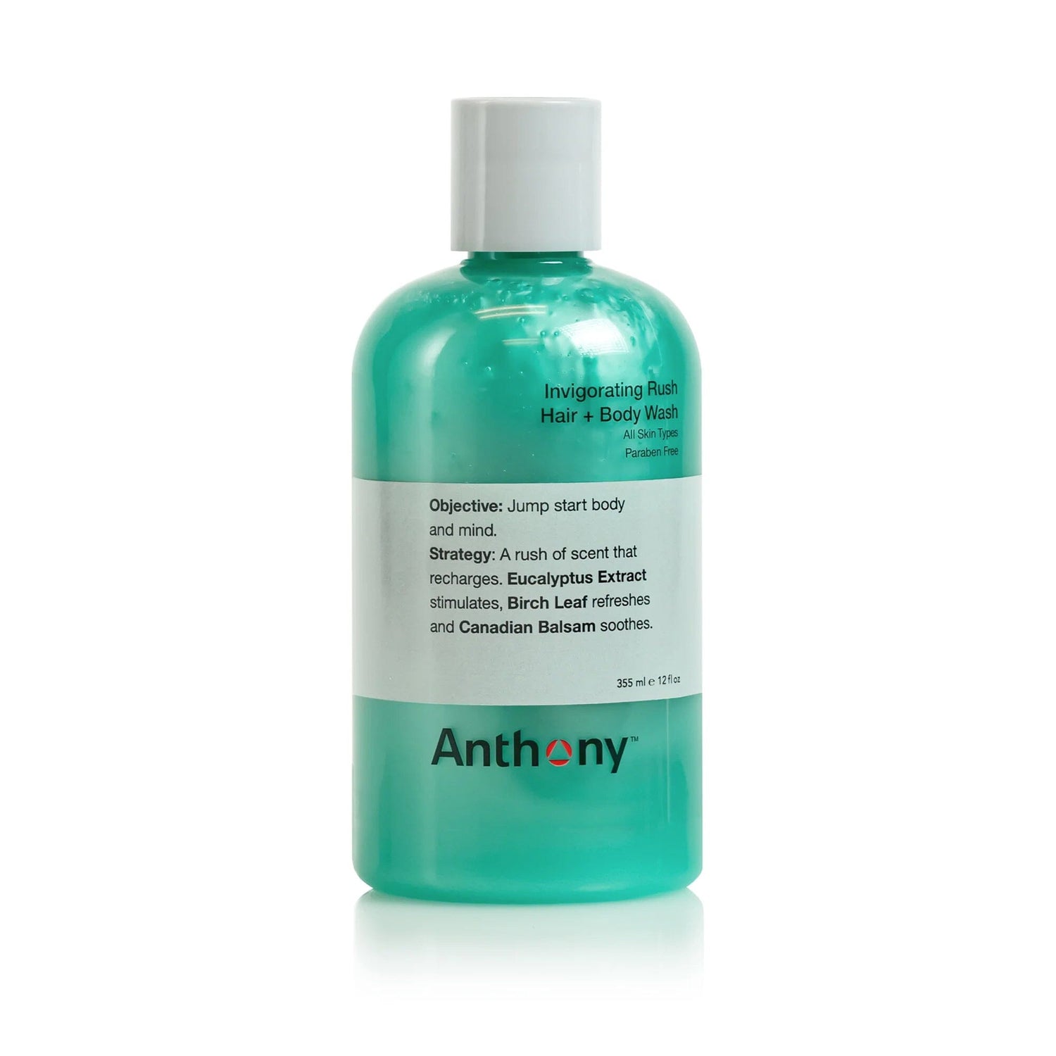 Anthony Invigorating Rush Hair and Body Wash Men's Body Wash Anthony 12 fl. oz (355 ml)
