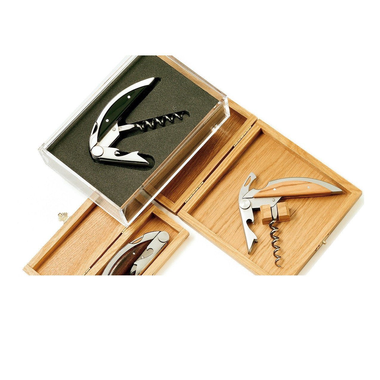 Claude Dozorme Haute Cuisine Corkscrew, Ram Horn Handle Pocket Knife Claude Dozorme