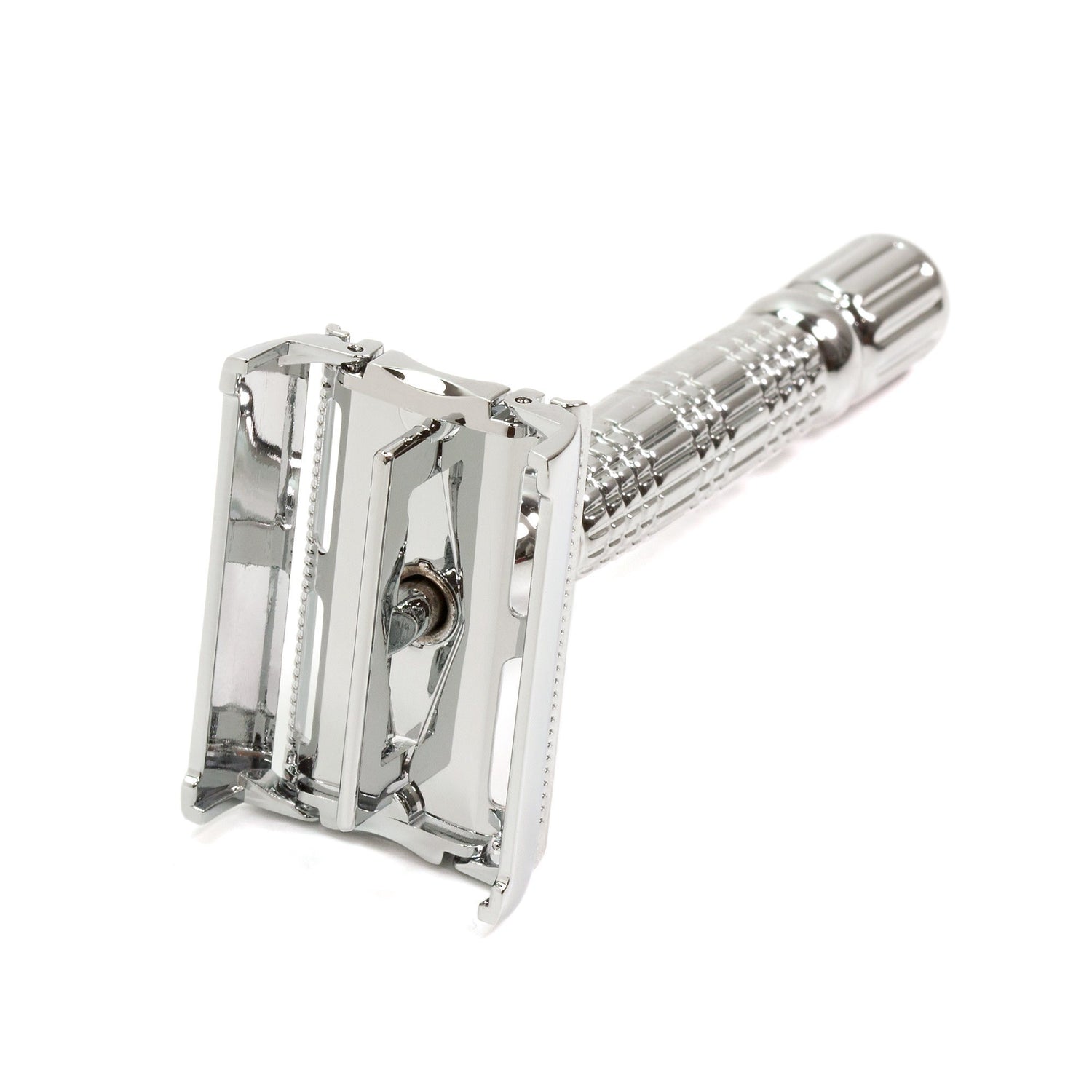 BAILI Butterfly Razor Travel Set with Case, Chrome Double Edge Safety Razor BAILI