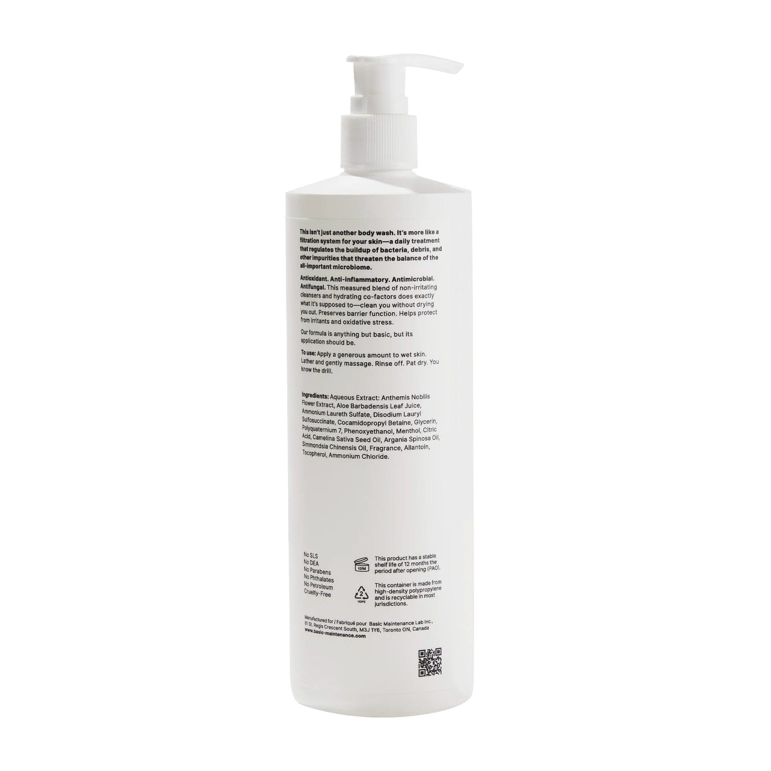 Basic Maintenance Lab™ The Body Wash Men's Body Wash Basic Maintenance Lab™