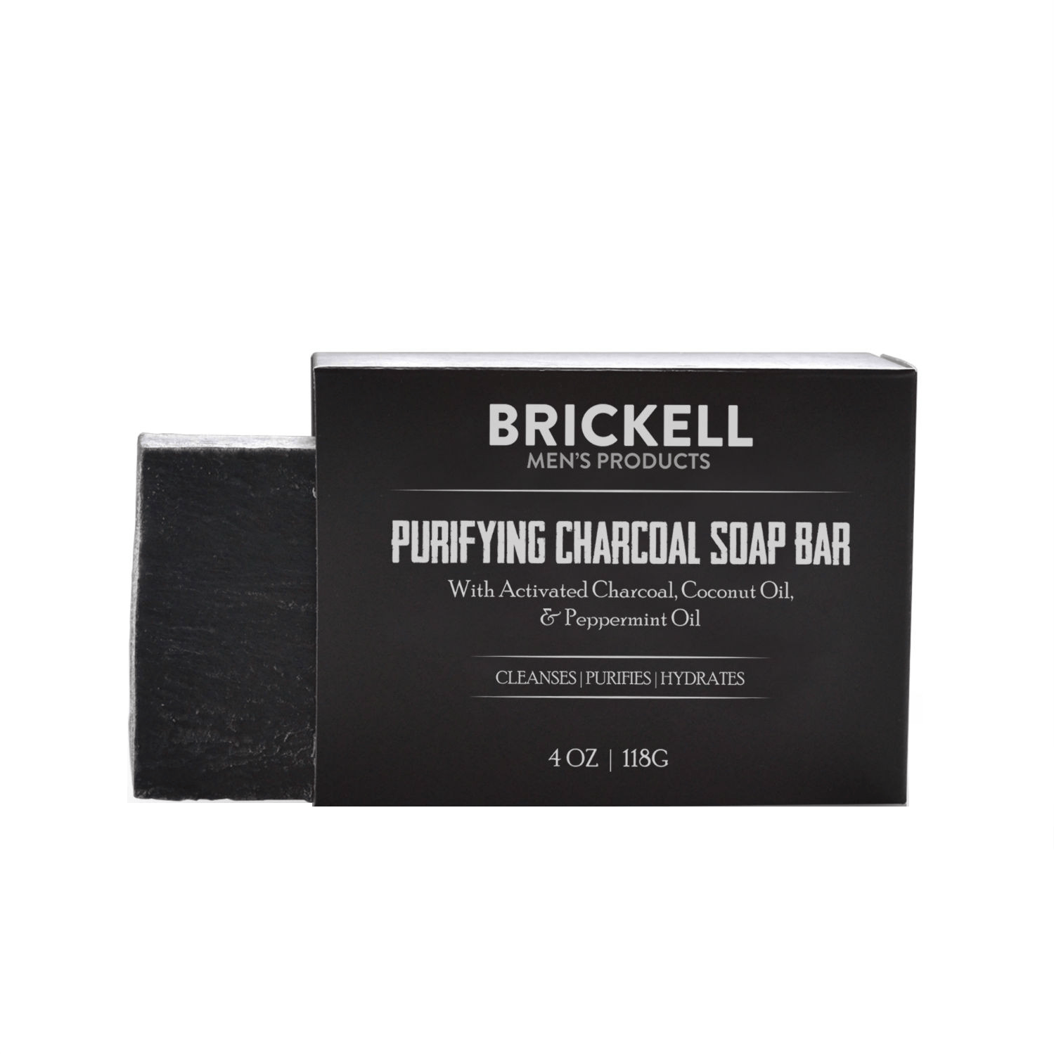 Brickell Purifying Charcoal Soap Bar Body Soap Brickell