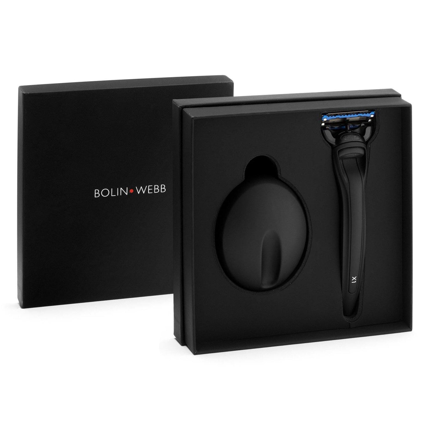Bolin Webb X1 Matte Black Razor and Stand Shaving Set Bolin Webb
