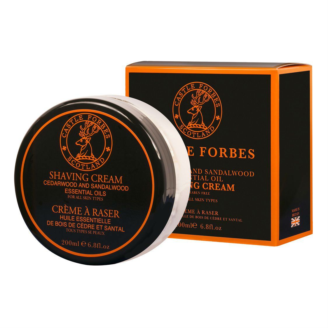 Castle Forbes Cedar and Sandalwood Shaving Cream Shaving Cream Castle Forbes