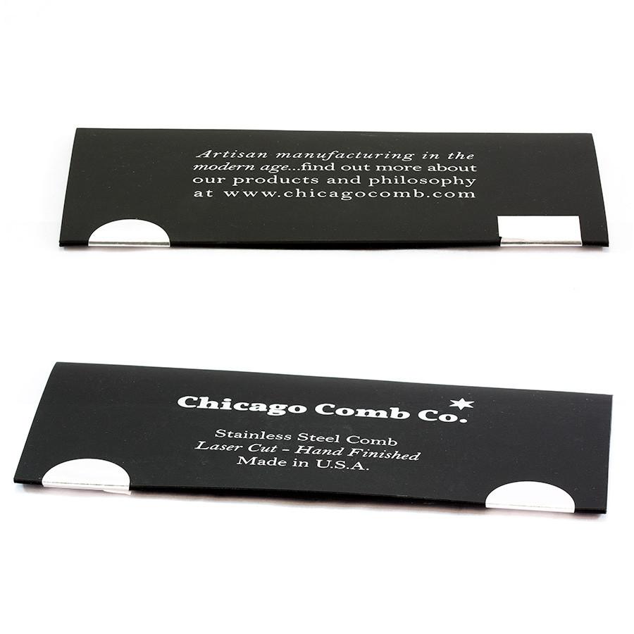 Chicago Comb Co. Model No. 2 Stainless Steel Beard and Mustache Comb Comb Chicago Comb Co 