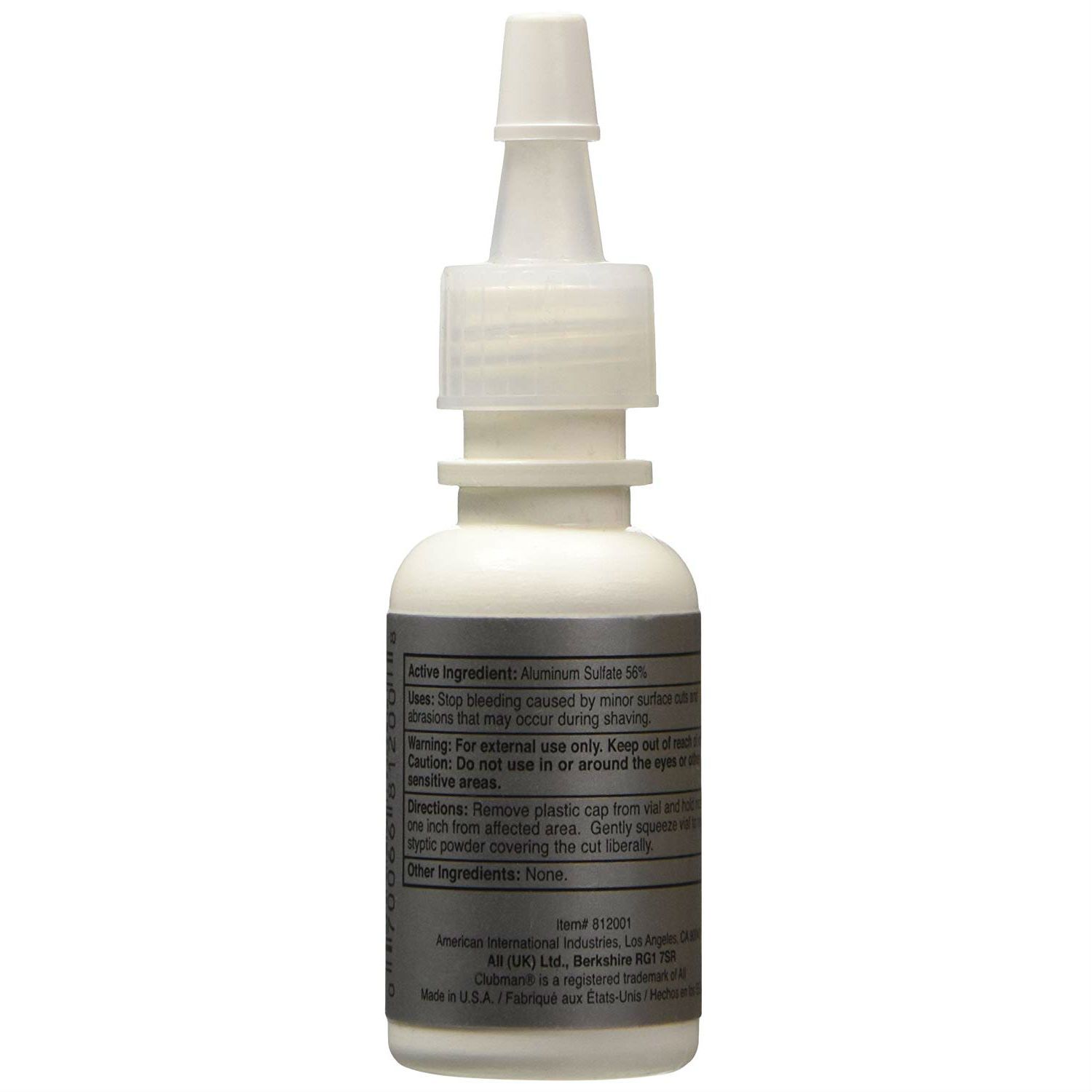 Clubman Pinaud Nick Safe Styptic Powder Aftershave Remedies Clubman