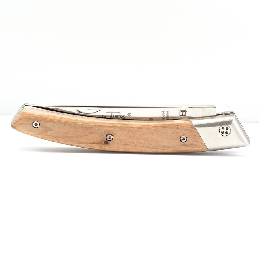 Claude Dozorme RLT 693 Le Thiers Hand-Decorated Folding Pocket Knife, Juniper Wood Pocket Knife Claude Dozorme
