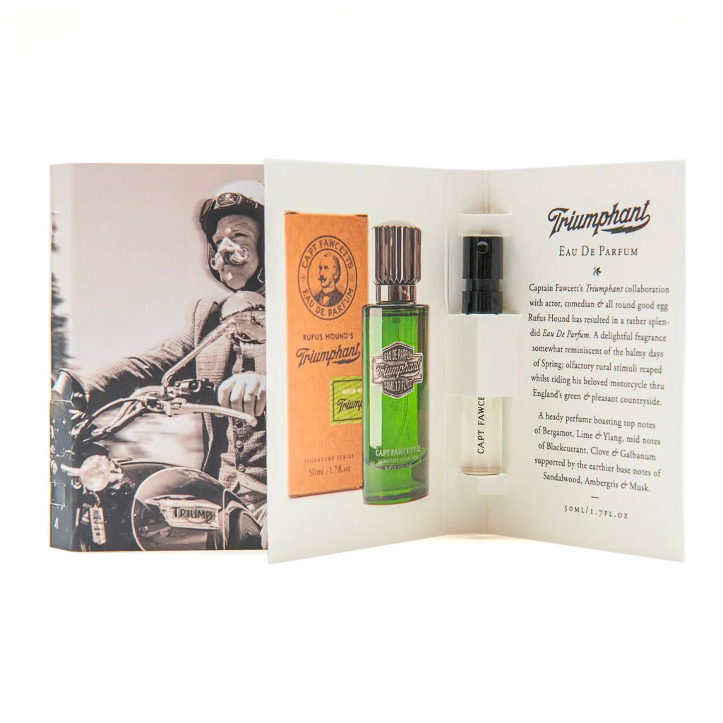 Captain Fawcett Eau de Parfum Sample, 2 ml Men's Fragrance Captain Fawcett Triumphant