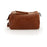 Campomaggi Toledo Leather Toiletry Bag with Geometic Fretwork Toiletry Bag Campomaggi Cognac 