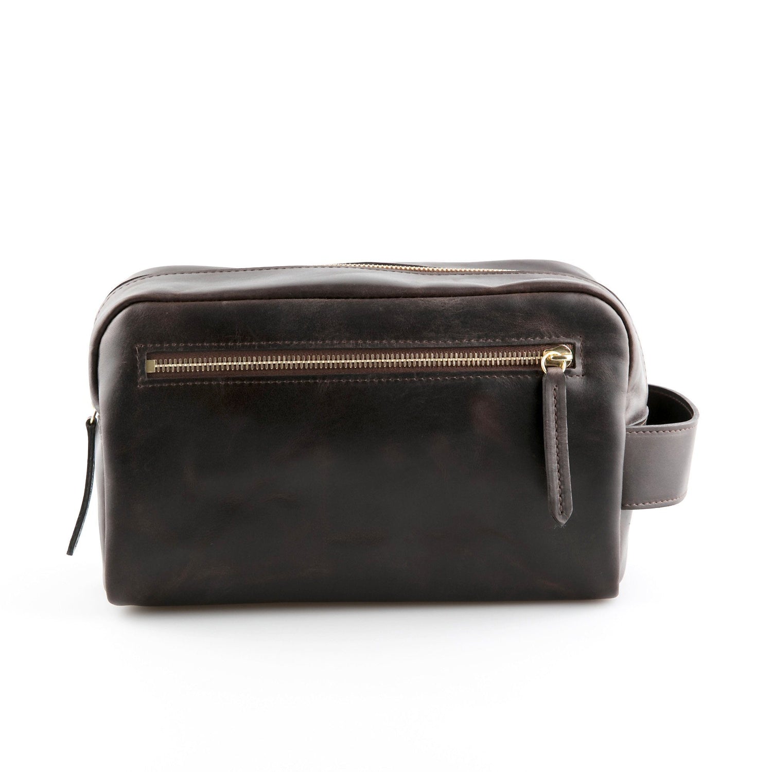 Daines & Hathaway Dopp Kit, Brooklyn Leather Grooming Travel Case Daines & Hathaway