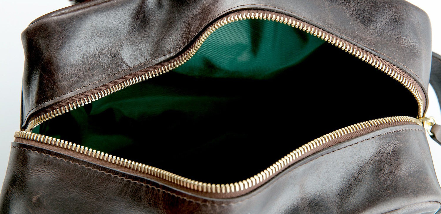 Daines & Hathaway Dopp Kit, Brooklyn Leather Grooming Travel Case Daines & Hathaway