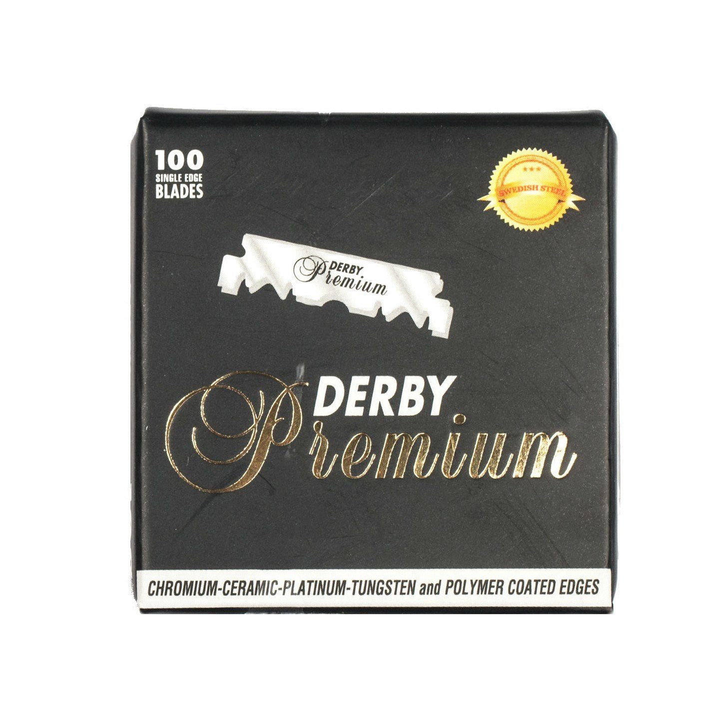 100 Derby Premium Single Edge Razor Blades Razor Blades Derby