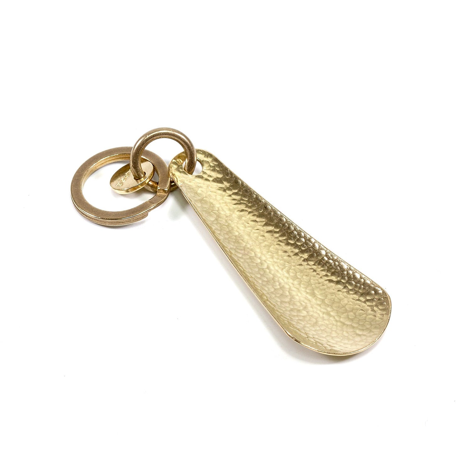 Diarge Brass Chasing Shoehorn Pocket Key Chain Keyring Diarge Gold