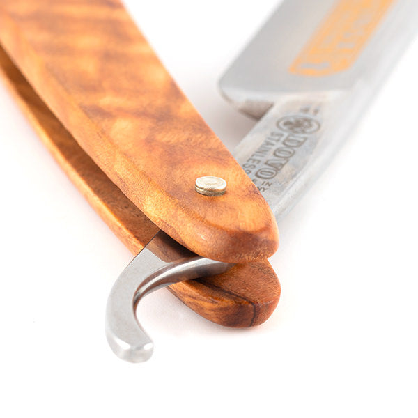 DOVO 41 Inox Straight Razor 5/8”, Olivewood Scales Straight Razor DOVO