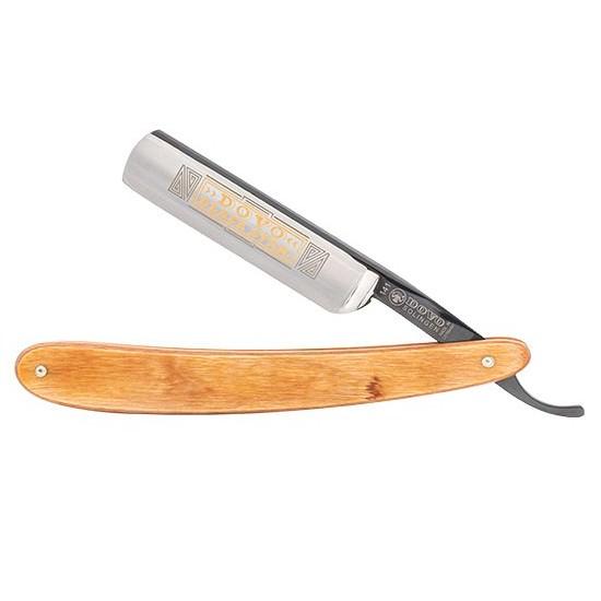 DOVO “Black Star” Straight Razor 5-8”, Plywood Handle Straight Razor DOVO
