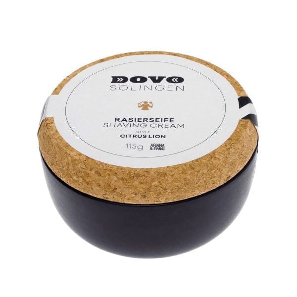 DOVO Citrus Lion Shaving Soap with Stone Bowl Shaving Soap DOVO