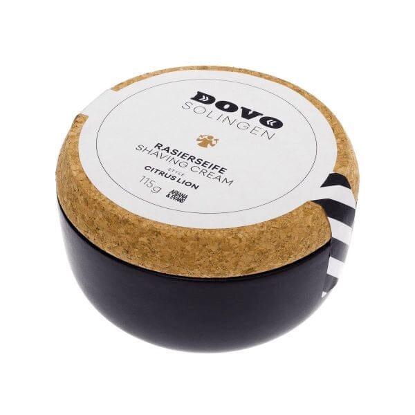 DOVO Citrus Lion Shaving Soap with Stone Bowl Shaving Soap DOVO